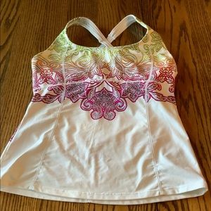 Athleta white tankini top